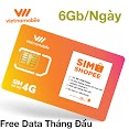 [Miễn Phí Data Tháng Đầu Tiên] Sim 4G Shopee Vietnamobile