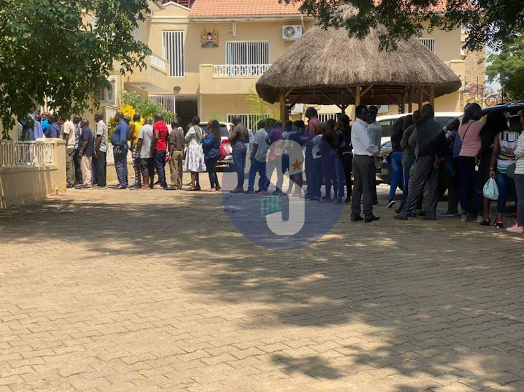 Kenyans in South Sudan queues to vote for their preferred candidate