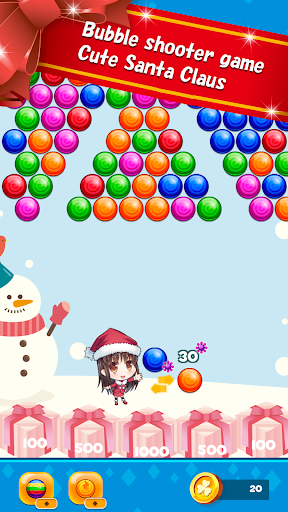 Cute Santa Bubble Shooter