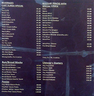 Cheezylicious Cafe menu 1