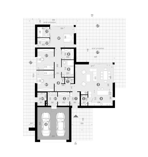 New House 702 - Rzut parteru