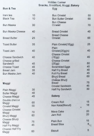 Cafe Hidden Corner menu 2