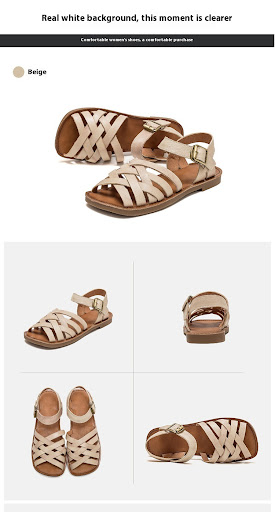 Title 5, Womens Flat Round Toe Polished Retro Style Art...