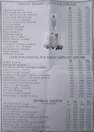 Dady Cool Shake & Ice Cream Parlour menu 2