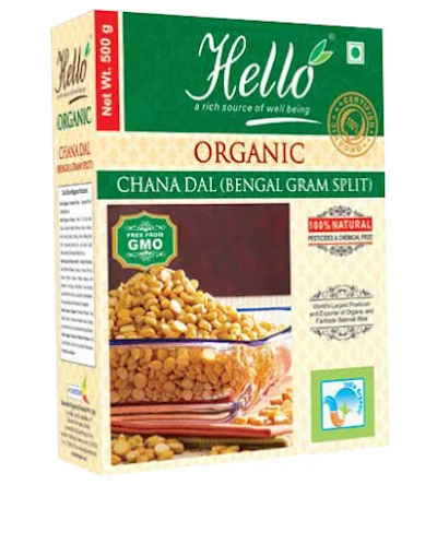 Health Fields Organic Chana Dal / Split Bengal - 500 gm