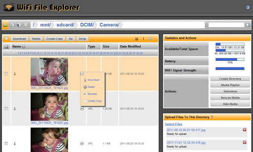 Screenshot WiFi File Explorer
