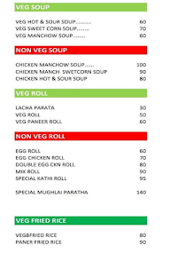 Mehraj Food menu 1