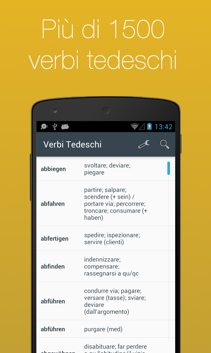 Android application German Verb Conjugator screenshort