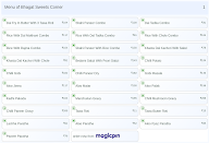 Bhagat Sweets Corner menu 1