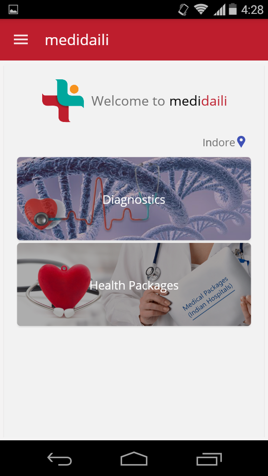 medidaili health diagnostics Screen 1