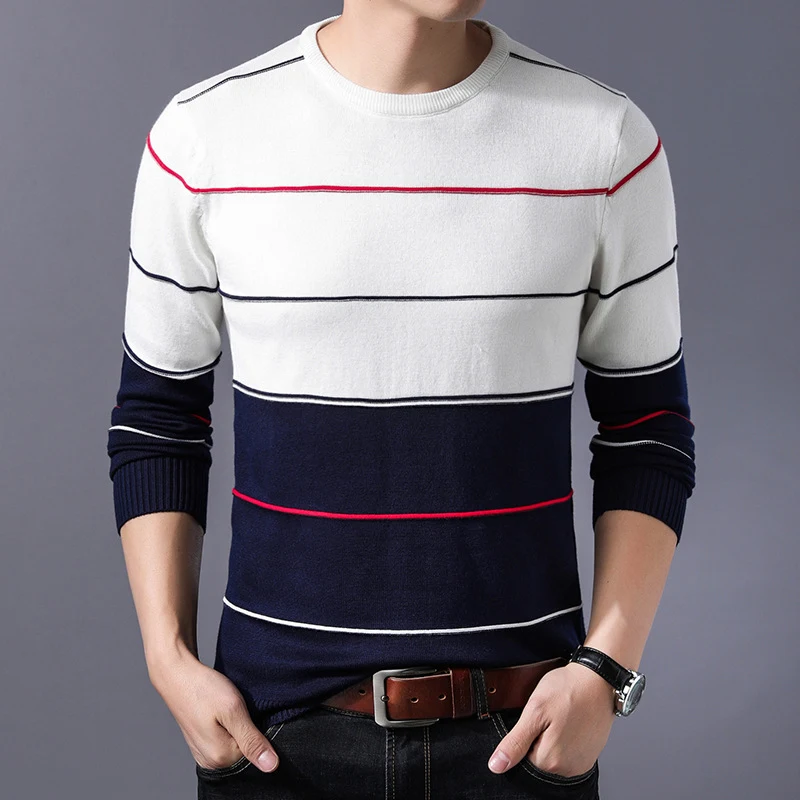Slim youth round neck sweater men's bottoming shirt