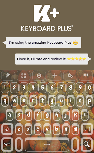 Keyboard Plus Pumpkin HD theme