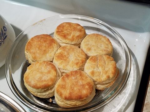 Country Buttermilk Biscuits fresh from the oven