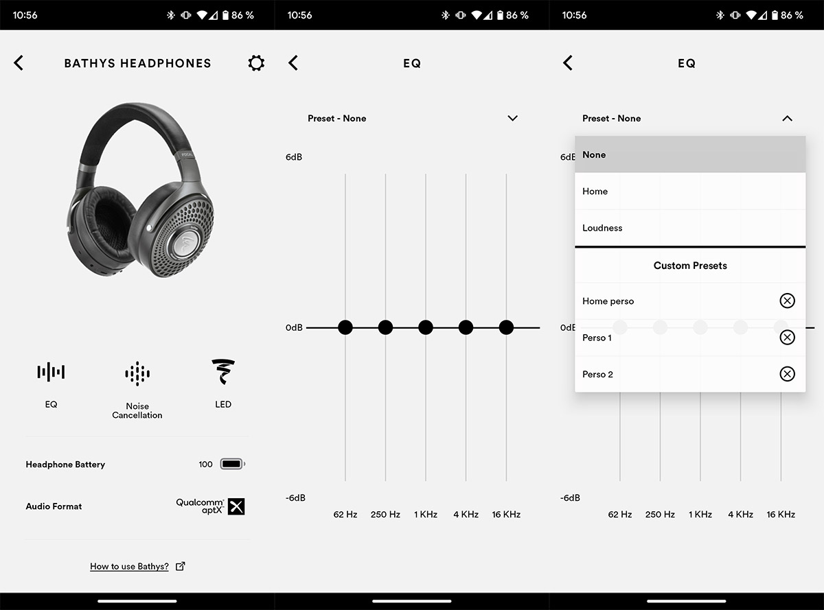 Focal Bathys : égalisation via l'application