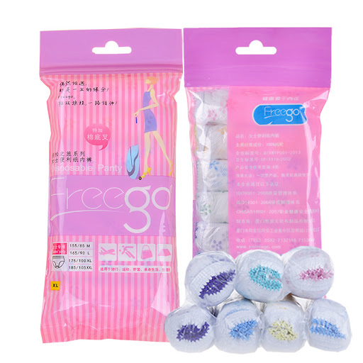 Title 3, Disposable Underwear Men & Women Pure Cotton Tr...