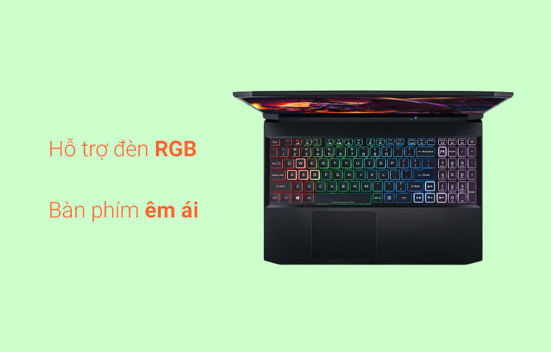 Máy tính xách tay/ Laptop Acer Nitro 5 Eagle AN515-57-720A (i7-11800H) (Đen) | Hỗ trợ đèn RGB