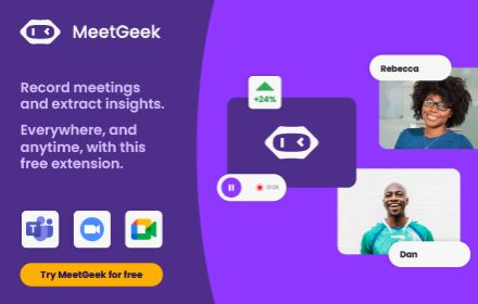 MeetGeek: AI meeting summaries and transcription small promo image