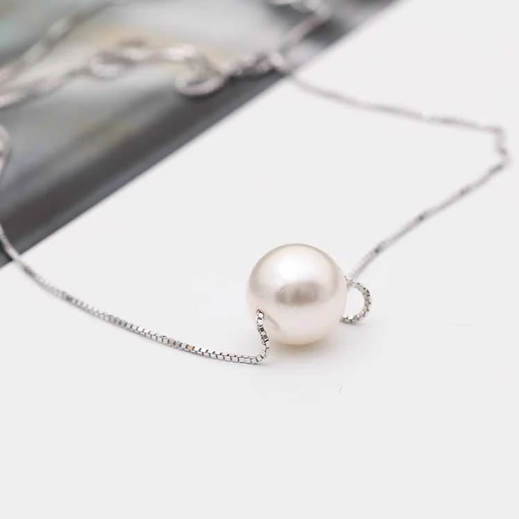 925 silver imitation pearl necklace