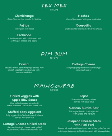 There For You menu 