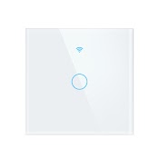 [ Màu Trắng ] Công Tắc Thông Minh Rf433 + Wifi 3.0 Tuya Hình Vuông Cảm Ứng 1 - 2 - 3 Nút Điều Khiển Qua App Smart Life