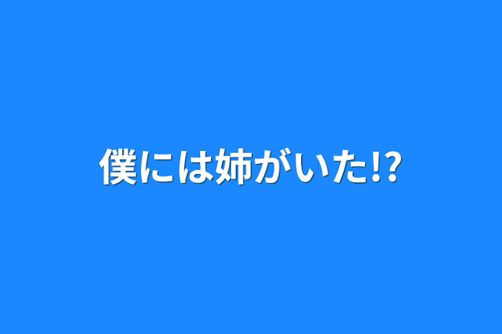 「僕には姉がいた!?」のメインビジュアル