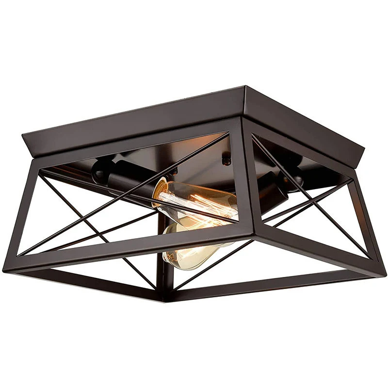 Title 7, Lampada a soffitto industriale vintage in ferro...