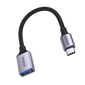 Cáp Otg Usb Type - C Sang Usb 3.0 Ugreen 70889 (Vỏ Nhôm Bọc Dù)