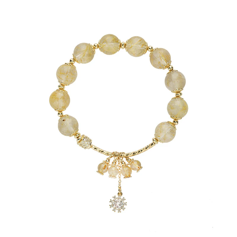 Title 3, Bracelet en Cristal Blond Naturel Transfert Cha...