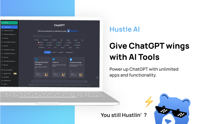 Hustle AI - Supercharged & Free ChatGPT Preview image 1