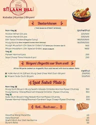 Salaam Dilli menu 1