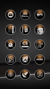 Lastest Glossy Brown Icons APK for Android