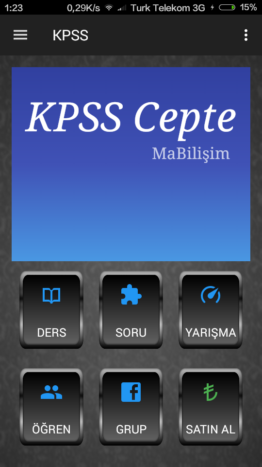 KPSS CEP+Ülke Geneli Sınavlar Screen 1