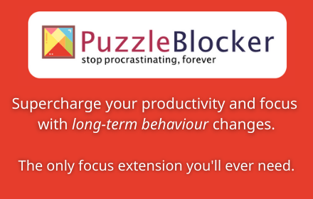 PuzzleBlocker: Stop wasting time with puzzles small promo image