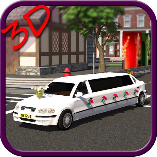 Wedding Luxury Limousine 3D icon