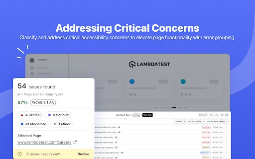 LambdaTest Accessibility DevTools screenshot 3