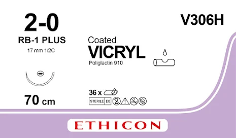 Vicryl 2/0 RB-1 MP 70cm J306H