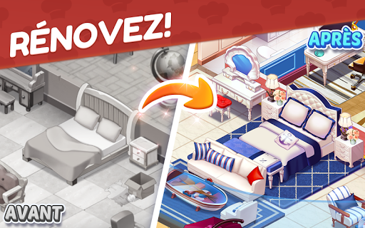 Voyage culinaire - Jeu dash de resto du chef givré APK MOD – ressources Illimitées (Astuce) screenshots hack proof 2