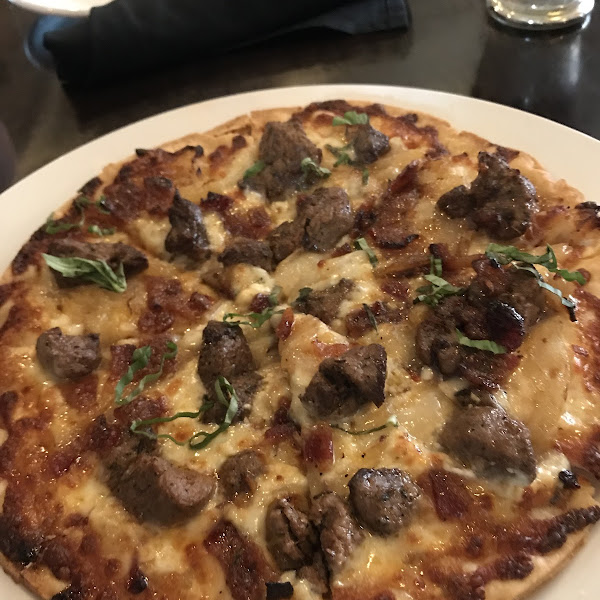 So tasty...Steak and Gorgonzola pizza