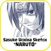 Menggambar Sasuke Uchiha  Icon