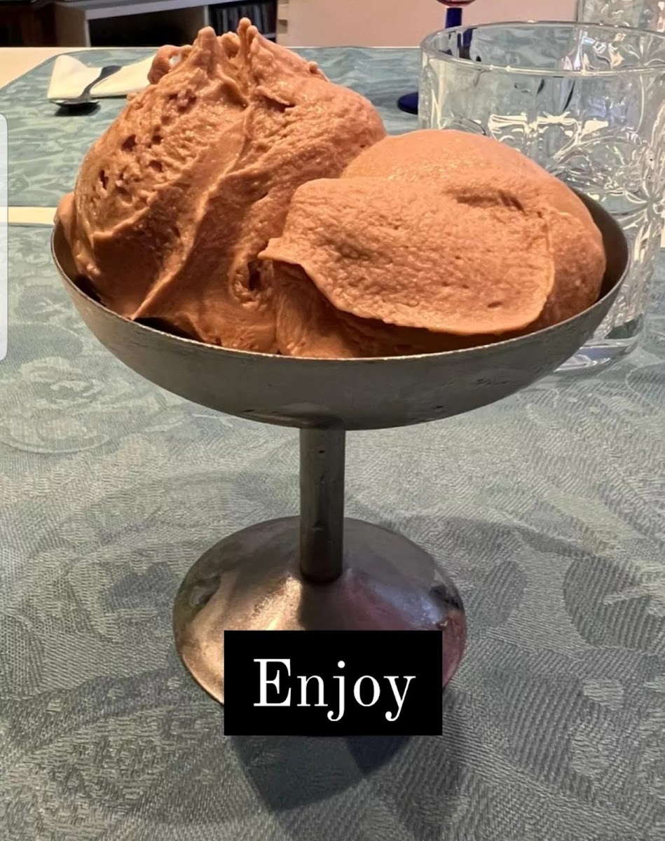 Homemade gelato gluten free