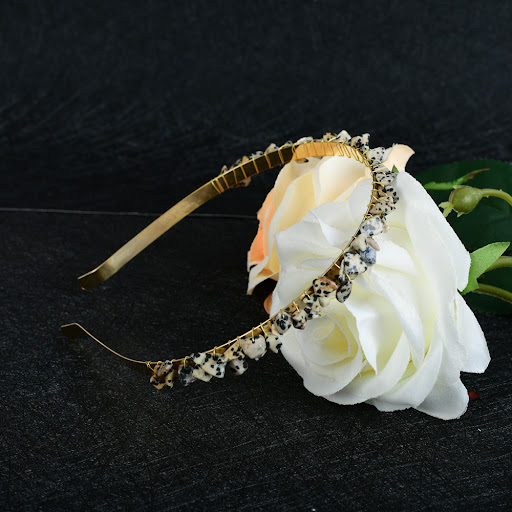 Title 27, Crystal Amethyst Bridal Hair Comb Headband, an ...