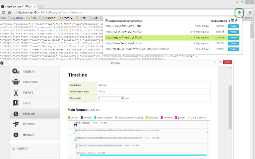 Symfony2 Profiler shortcut