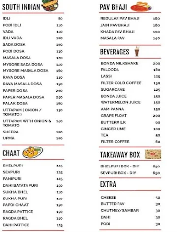 Shetty Foods menu 