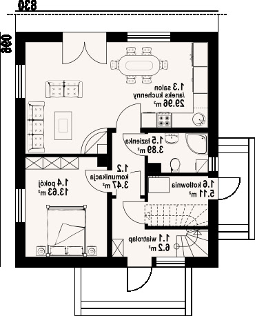 Grochowo nowe 3 - Rzut parteru