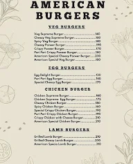 American Burgers menu 1