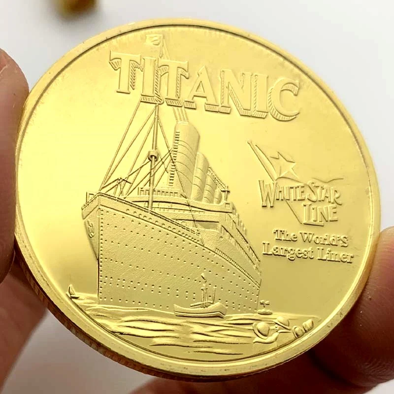 Title 4, Koleksiyoncu Titanic Hatıra Madalyonu Altın Par...
