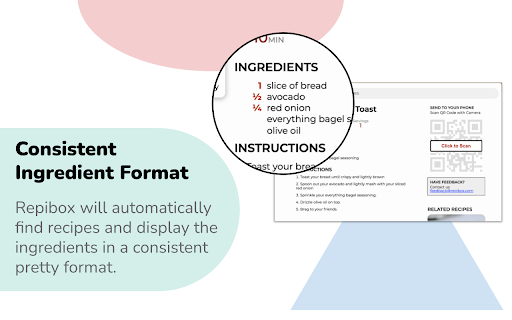 Repibox - Recipe Viewer Extension