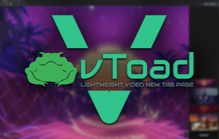 vToad - New Tab Custom Live Wallpaper small promo image