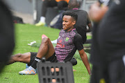 Themba Zwane during a Bafana Bafana training session at Orlando Stadium on March 23, 2023.