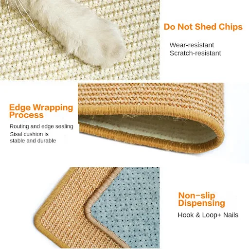 Cat Scratcher Sisal Mat Board Cat Scratch for Sharpen Nails Scraper Cats Tree Cat scratching post Sofa Mats Furniture Pr